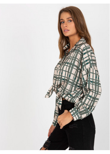 Béžovo hnedá blúzka