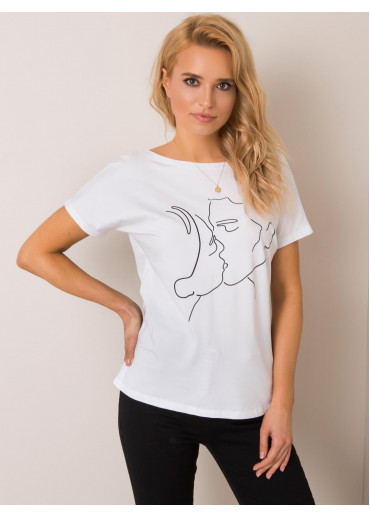 Biele tričko s potlačou