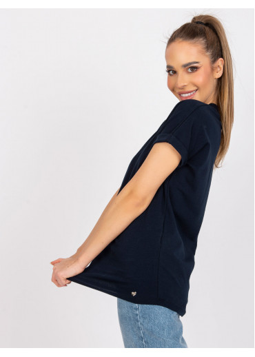 Tmavomodré basic tričko