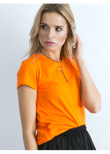 Oranžové basic tričko