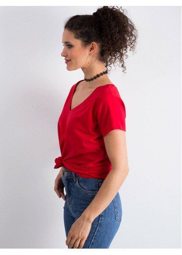 Červené basic tričko