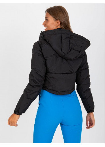 Čierna krátka bunda