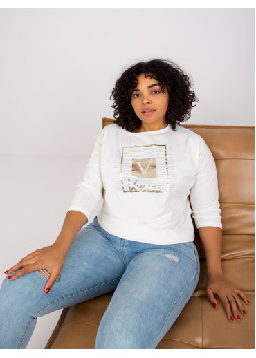 Smotanovo biele tričko s potlačou