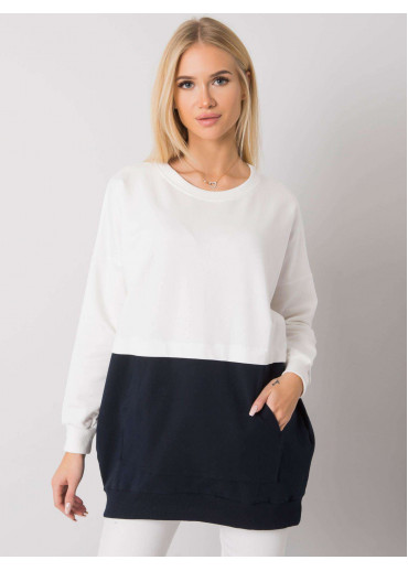 Modrá predlžená mikina