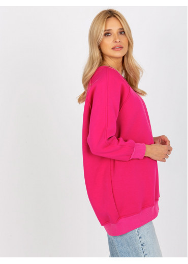 Fuchsiovo ružová mikina