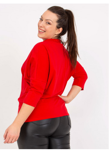 Červené tričko s potlačou