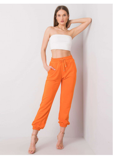 Oranžové basic tepláky