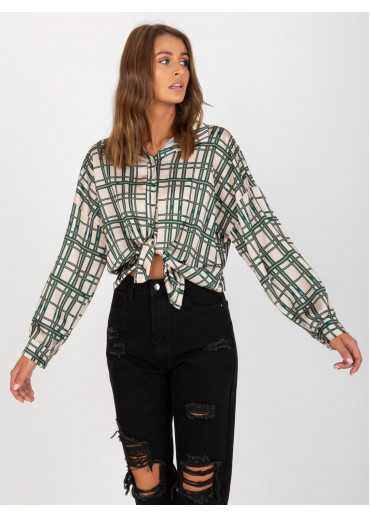 Béžovo hnedá blúzka