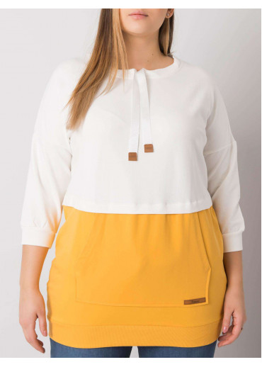Žltá bavlnená tunika