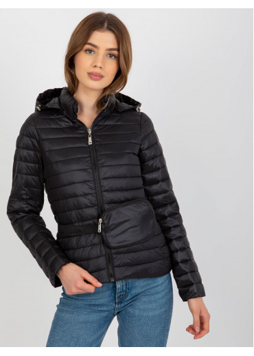 Čierna prešívaná bunda