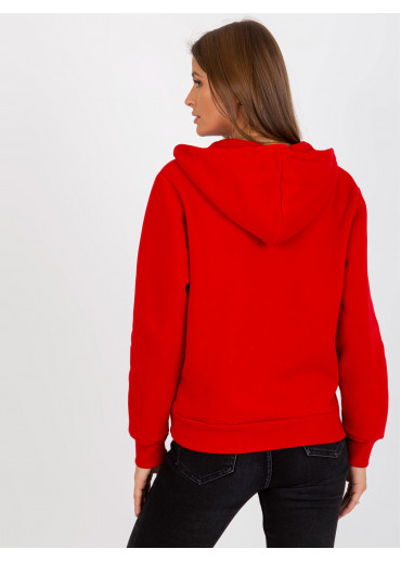 Červená basic mikina