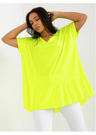 Vanilkovo žltá tričková tunika