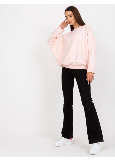 Púdrovo ružová mikina