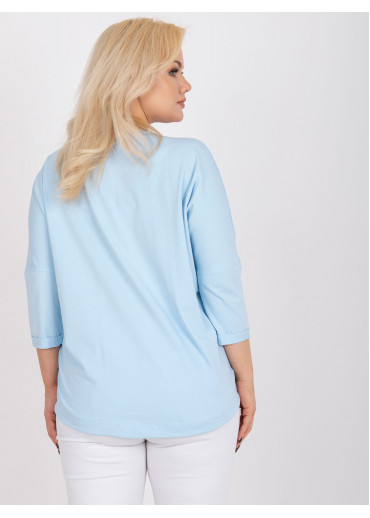 Svetlomodré tričko s potlačou