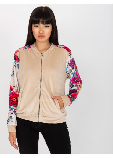 Béžovo hnedá mikina