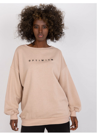 Béžovo hnedá mikina