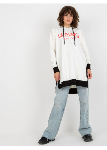 Smotanovo biela mikinová tunika