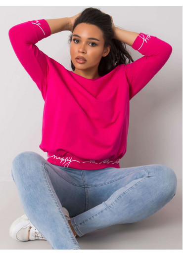 Fuchsiovo ružová mikina