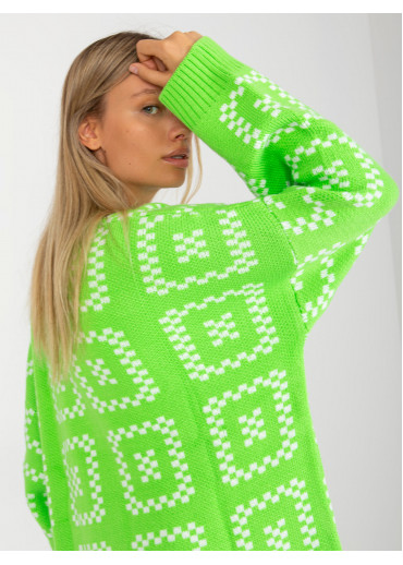 Limetkovo zelený kardigán