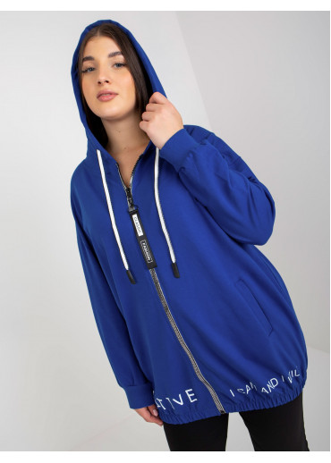 Modrá mikina s kapucňou