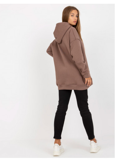 Hnedá oversize mikina