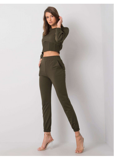 Khaki zelená tepláková súprava