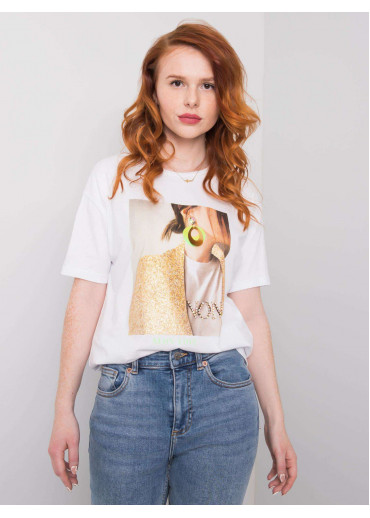 Biele tričko s potlačou