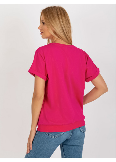 Fuchsiovo ružové tričko