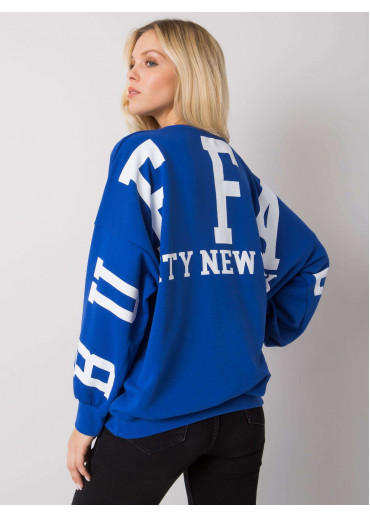 Svetlomodrá mikina s potlačou