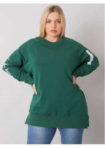 Tmavozelená one size tunika