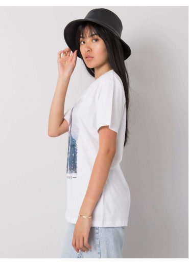 Biele bavlnené tričko