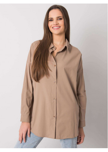 Béžovo hnedá košeľa