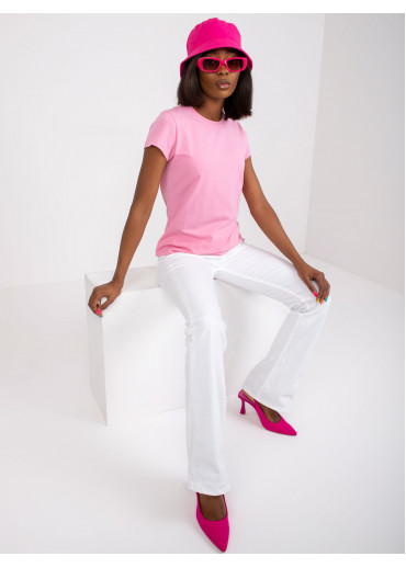 Ružové basic tričko