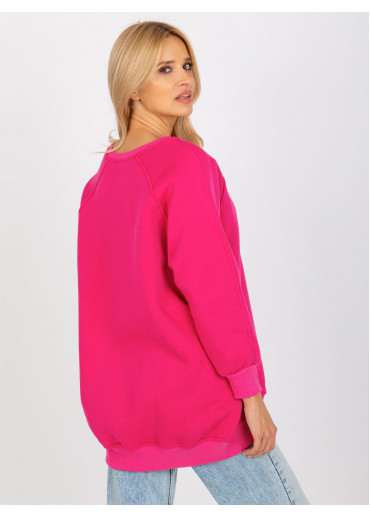 Fuchsiovo ružová mikina