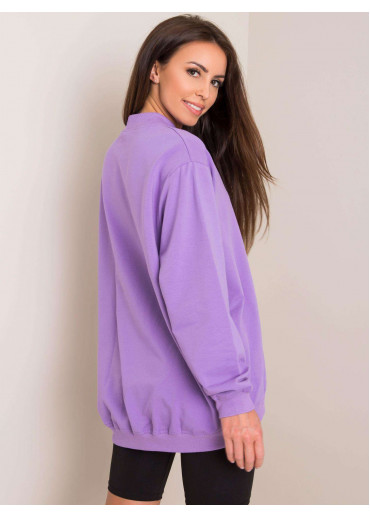 Fialová basic mikina