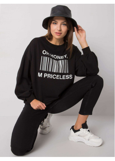 Čierne tričko s dlhým rukávom