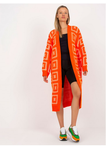 Oranžový kardigán