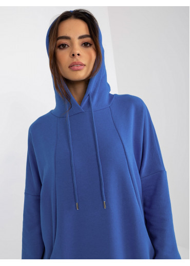 Modrá mikinové šaty