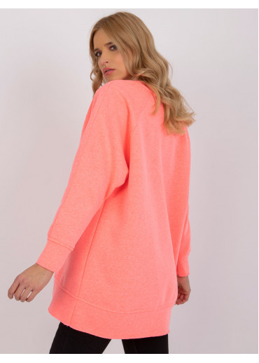 Neónovo ružová oversize mikina