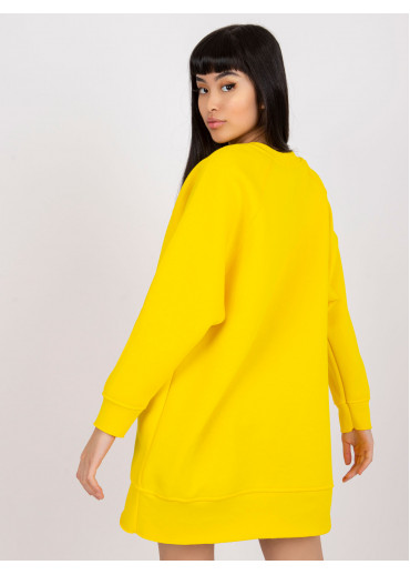 Žltá oversize mikina