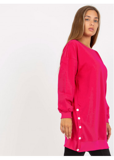 Fuchsiovo ružová mikinová tunika