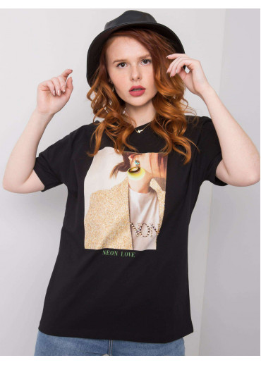 Čierne tričko s potlačou