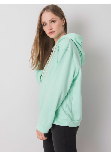 Svetlozelená mikina s kapucňou