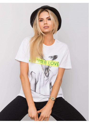 Biele bavlnené tričko