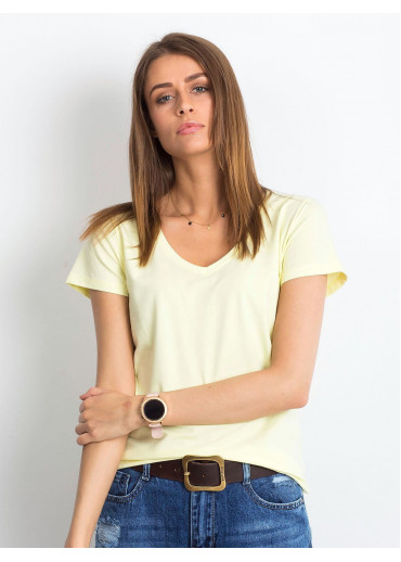 Vanilkovo žlté basic tričko