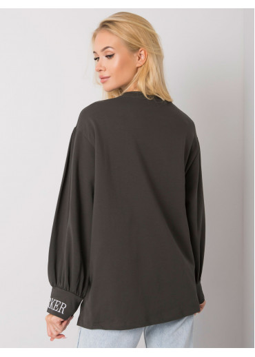 Khaki zelené bavlnené tričko