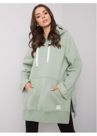 Zelená mikina s kapucňou