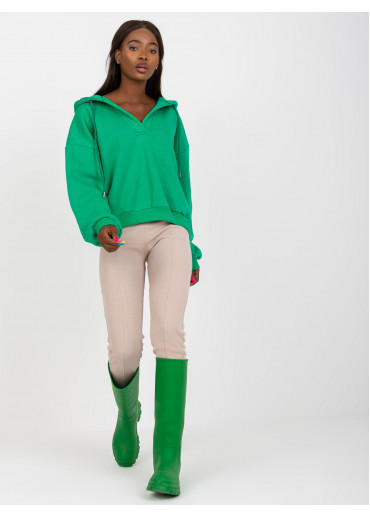 Zelená basic mikina