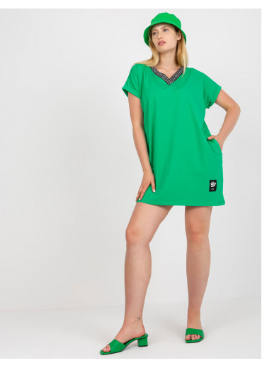 Zelené predĺžené tričko