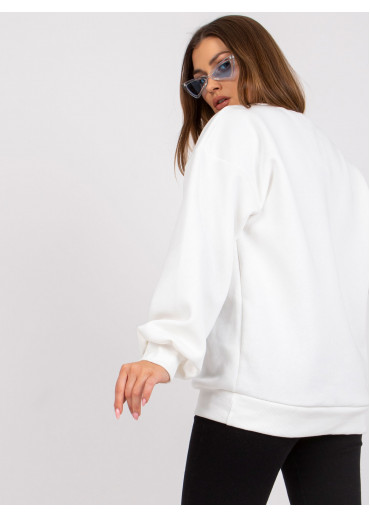 Biela oversize mikina